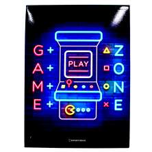 Quadro Geek Preto e Azul