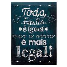 Quadro Toda Família Preto e Branco