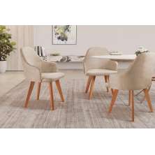 Cadeira Para Mesa De Jantar Manuela - Milano Bege