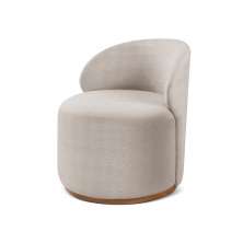 Poltrona Moderna Brenda - Bouclé Nude