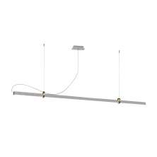 Pendente Led Office Branco e Dourado Lixado 3000k 18w Spotline
