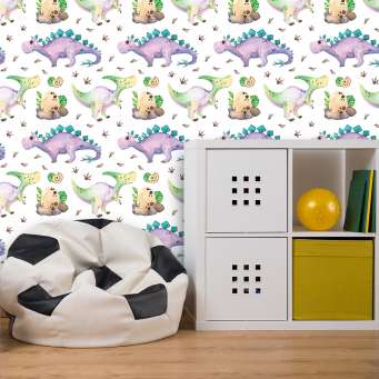 Papel de Parede Infantil Dinossauro Baby 2 2,70x0,57m