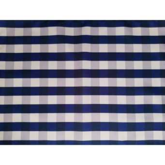 Jogo de Cama Azul Naturalle Solteiro Xadrez Azul 2,60m x 1,50m 3 Peças