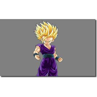 Quadro Dragon Ball Z Goku Super Sayajin 5 Peças Para Sala M3