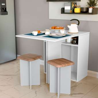 conjunto mesa dobravel kelly - Conjuntos - Mesas de Cozinhas