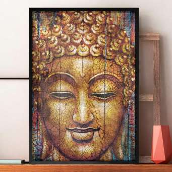 Quadro Decorativo Canvas Buda Yoga Para Sala Quarto Casal