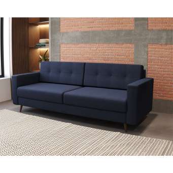 Sofa 4 lugares linho cotton com os melhores preços