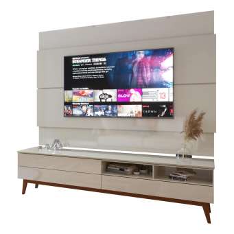 Painel para TV wall limit 2,20 largura off white/naturare em Promoção na  Americanas