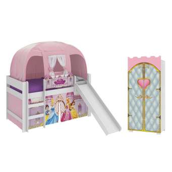 Mini Cama Infantil Barbie Dreamtopia 7A Rosa Pura Magia