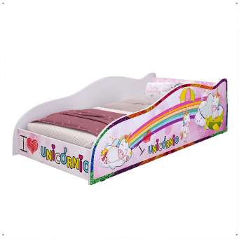 Cama Infantil Carro Drift 150x70 - Branco/Preto - RPM Móveis